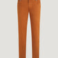 SOCI3TY 5-pocket broek garment dye katoen roestbruin - The Society Shop
