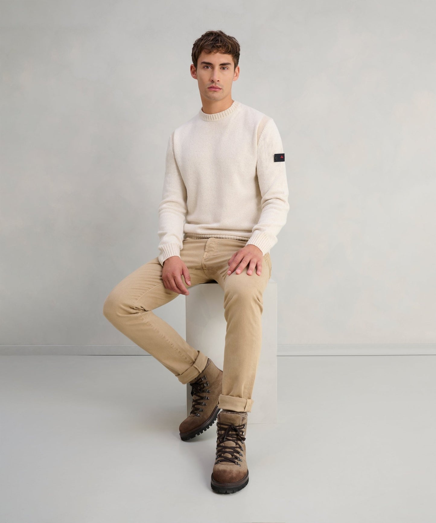 Incotex 5 - pocket katoen stretch beige - The Society Shop