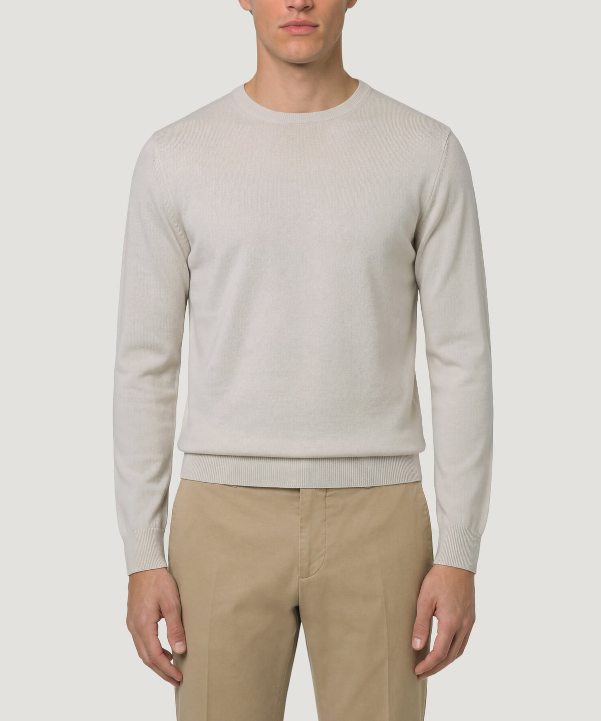Crewneck Trui Cotton Cashmere off-white