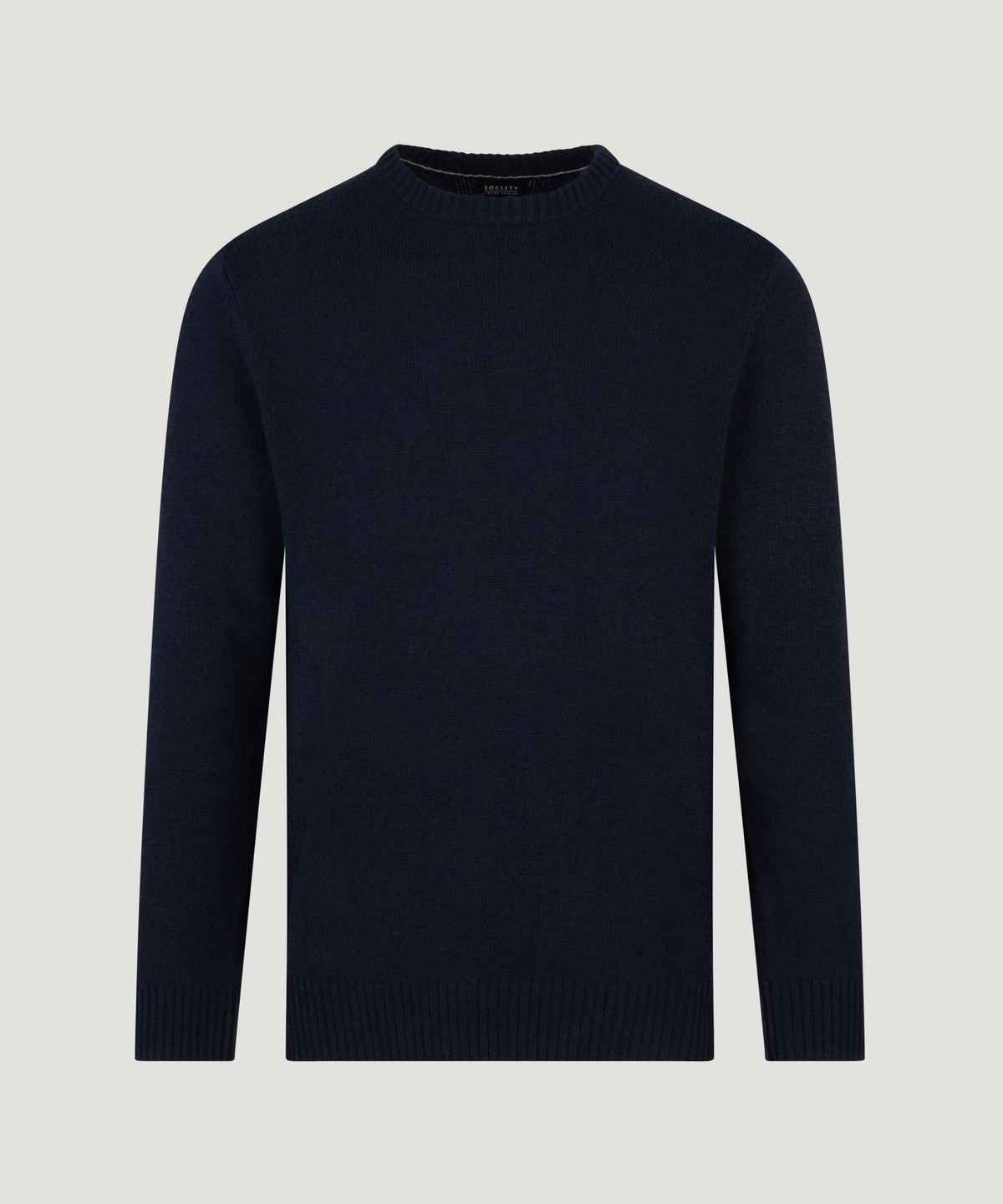 Crewneck trui lamswolmix RWS donkerblauw