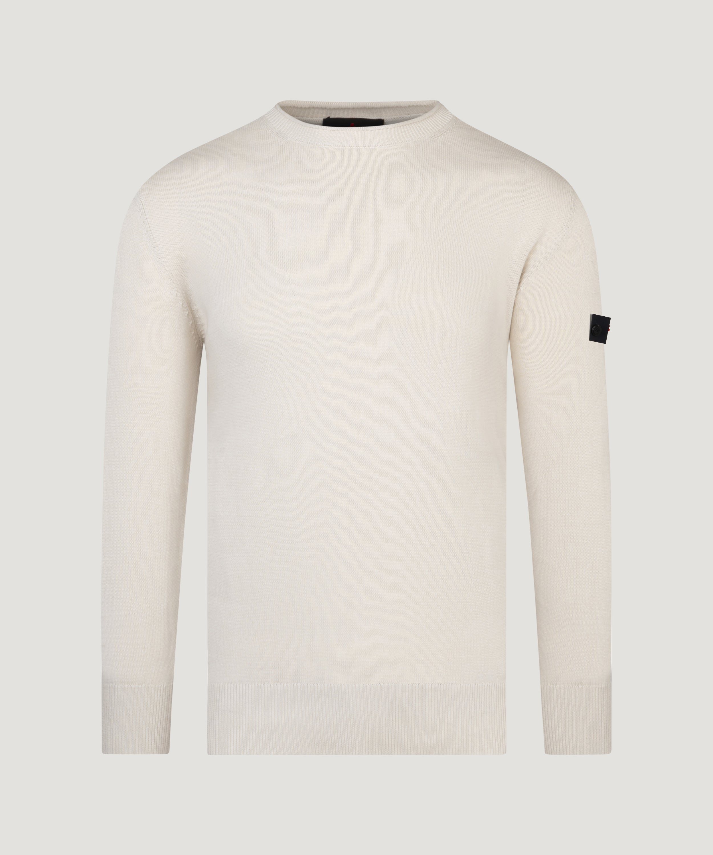 Caliper knitted trui katoen beige