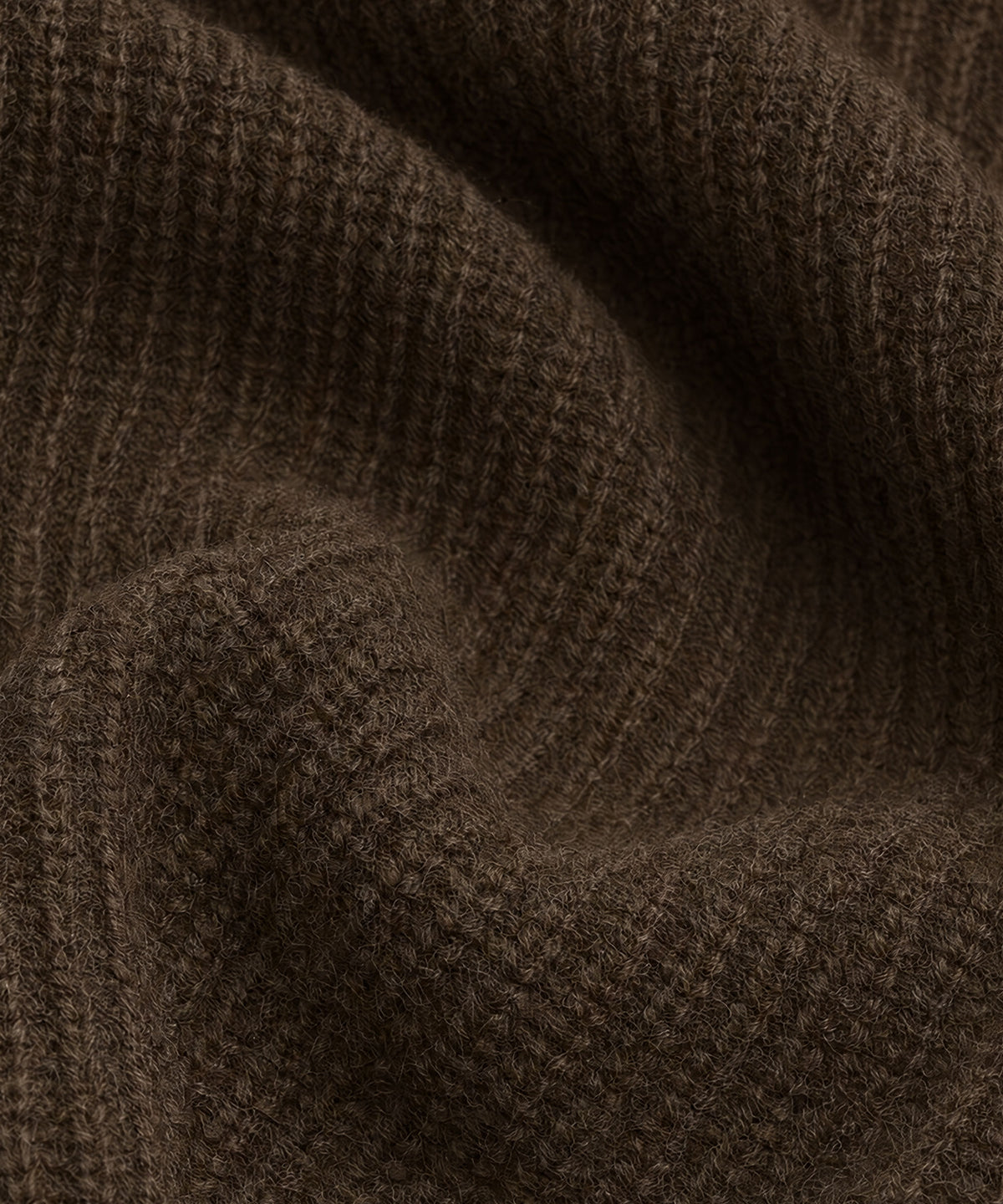 Mirak GRS ribbed crewneck trui wol bruin