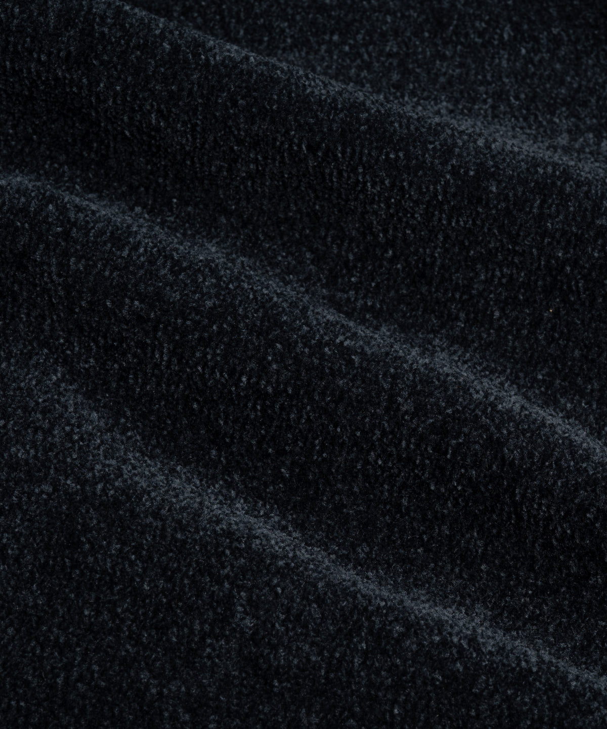 Velvet half-zip knit donkerblauw
