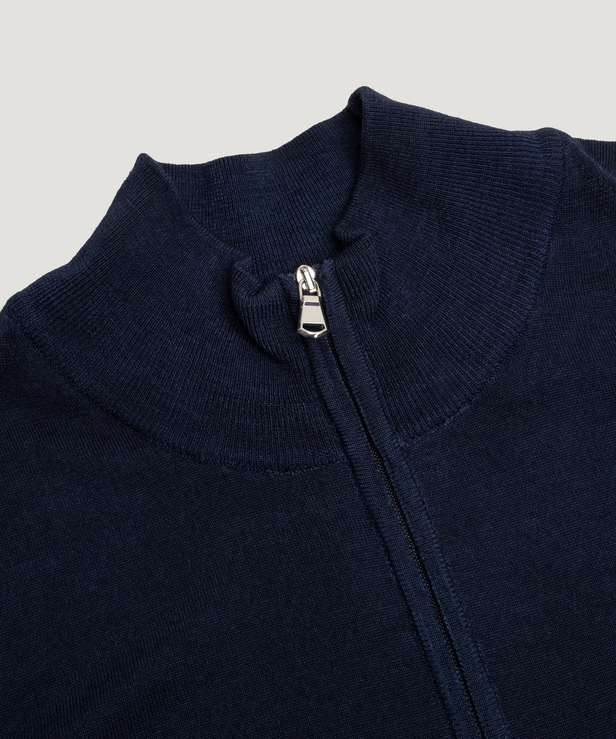 Fast dye merino vest donkerblauw