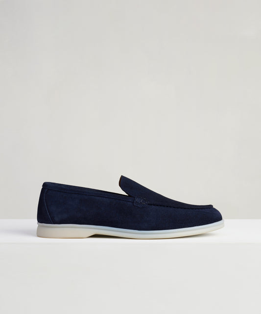 Summer Loafer suède donkerblauw