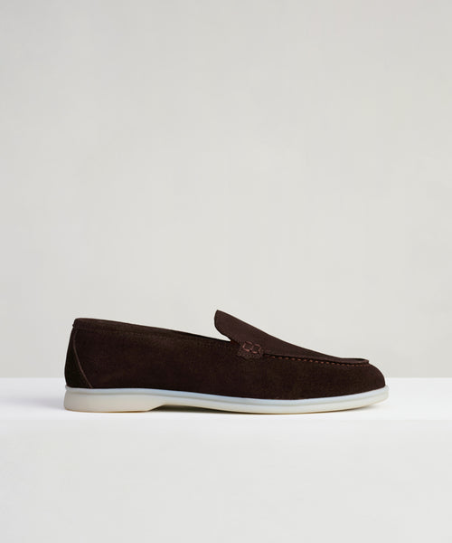 Summer Loafer suède donkerbruin