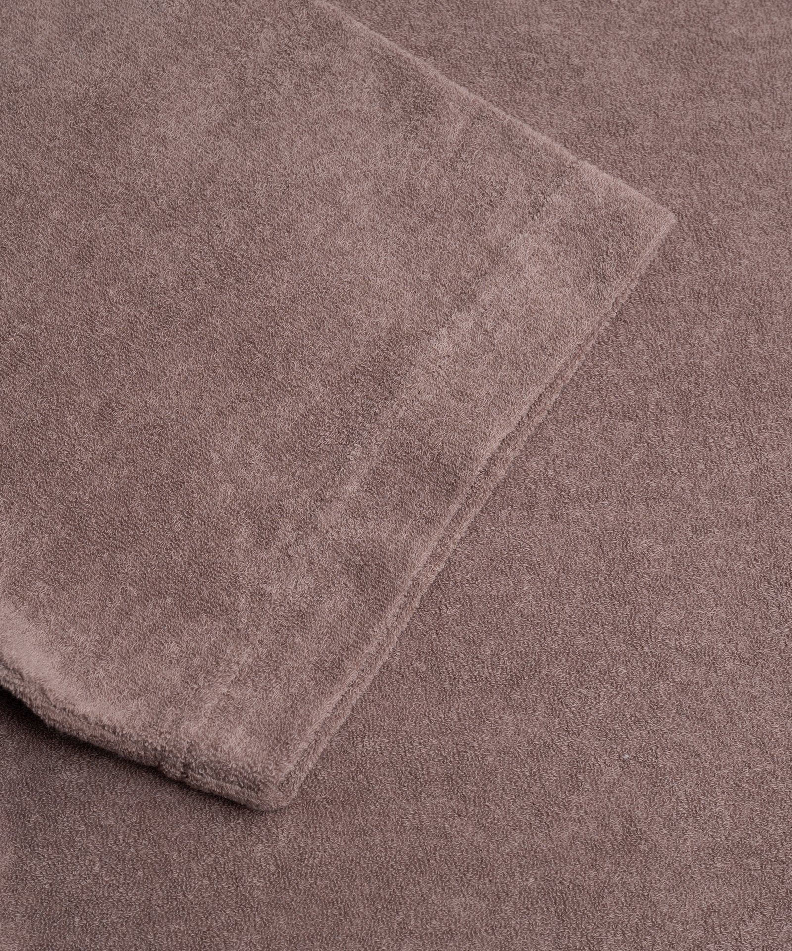 T-shirt katoen French terry bruin