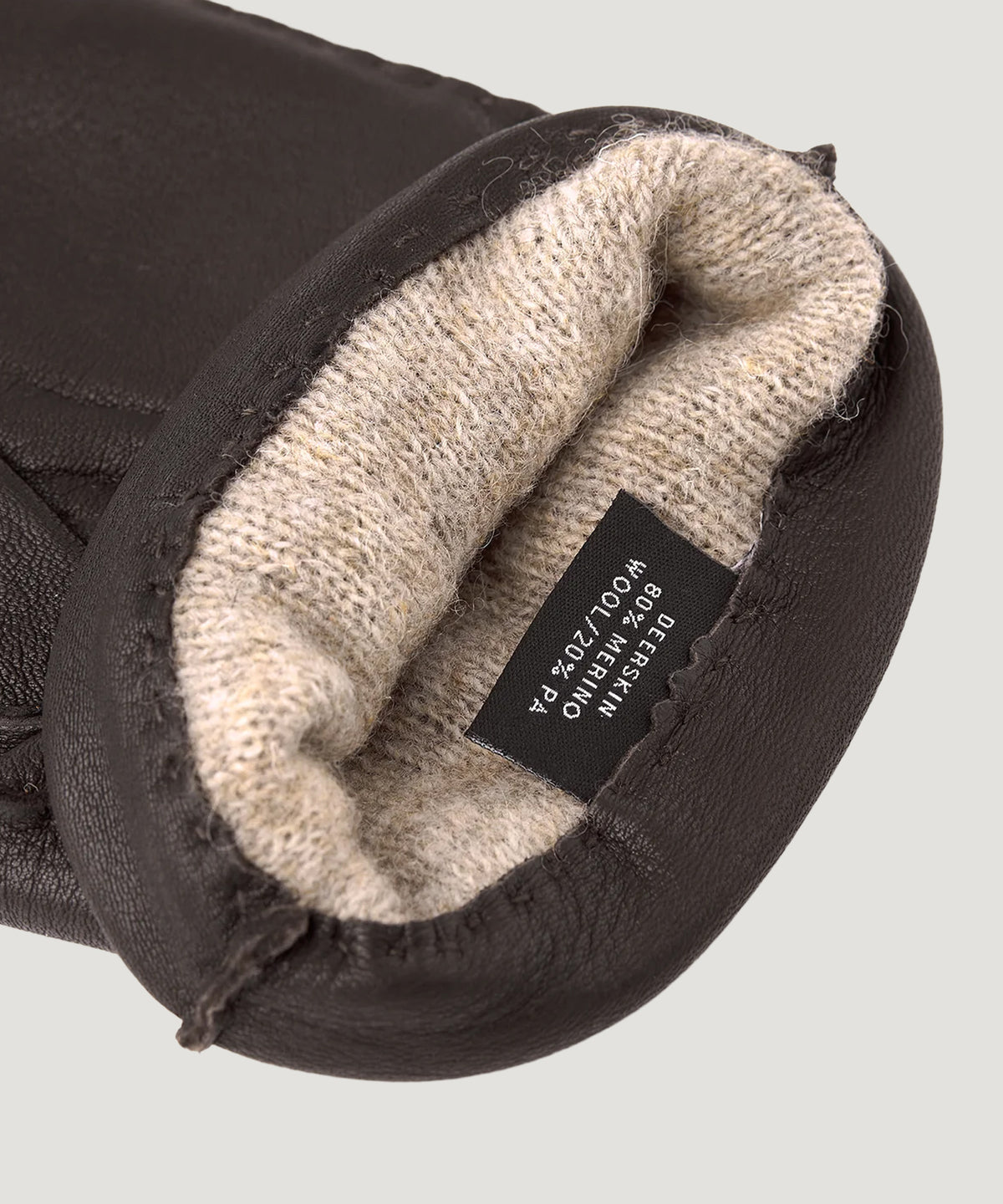 Matthew deerskin handschoenen donkerbruin