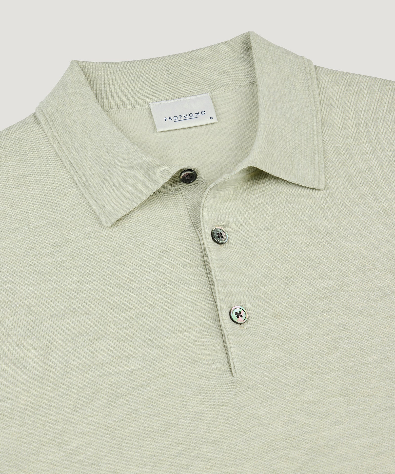 Luxury basic polo lichtgroen