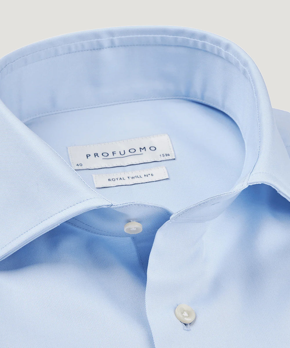 Overhemd royal twill blauw