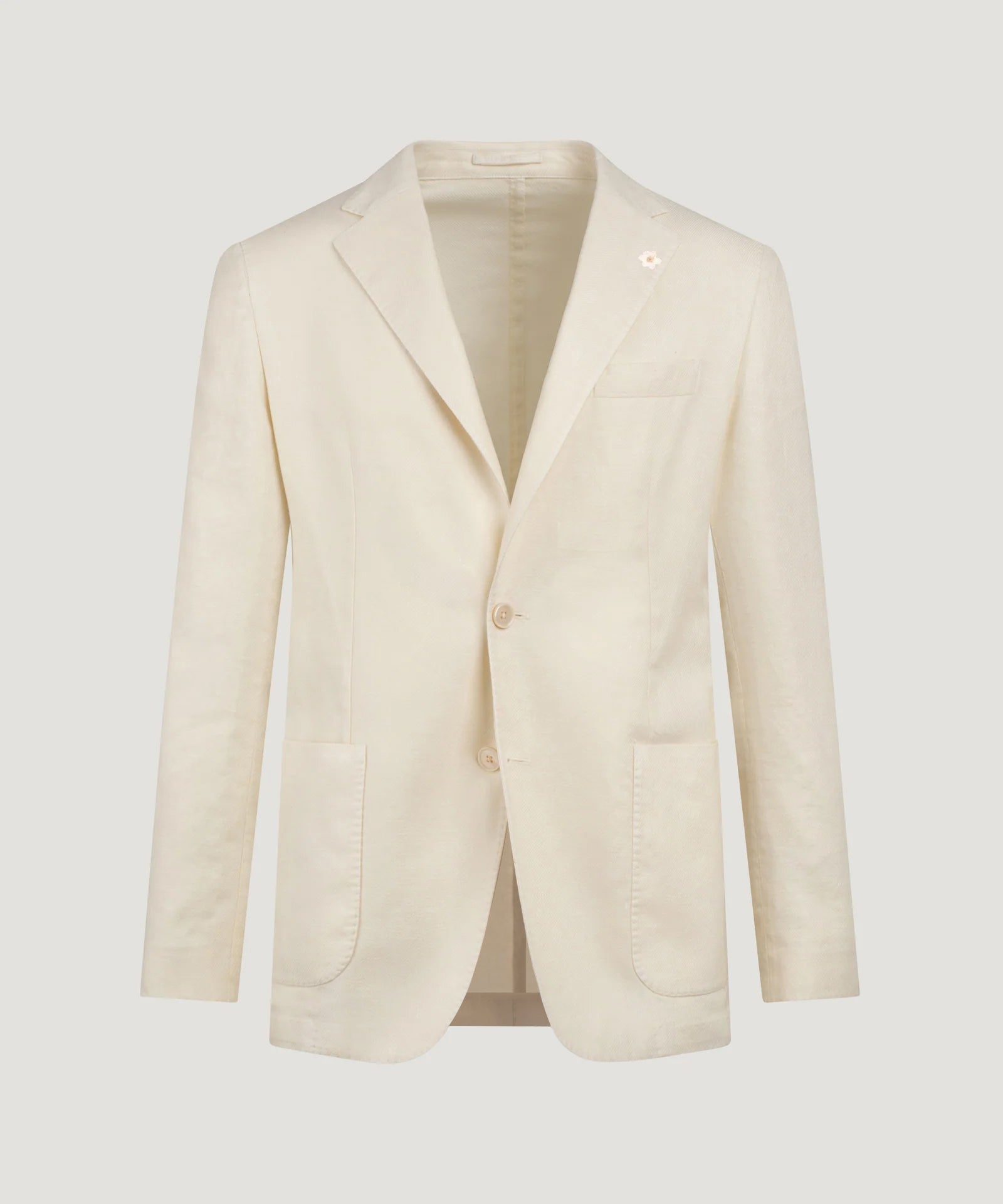 Colbert garment-dyed linnen/katoen twill off-white