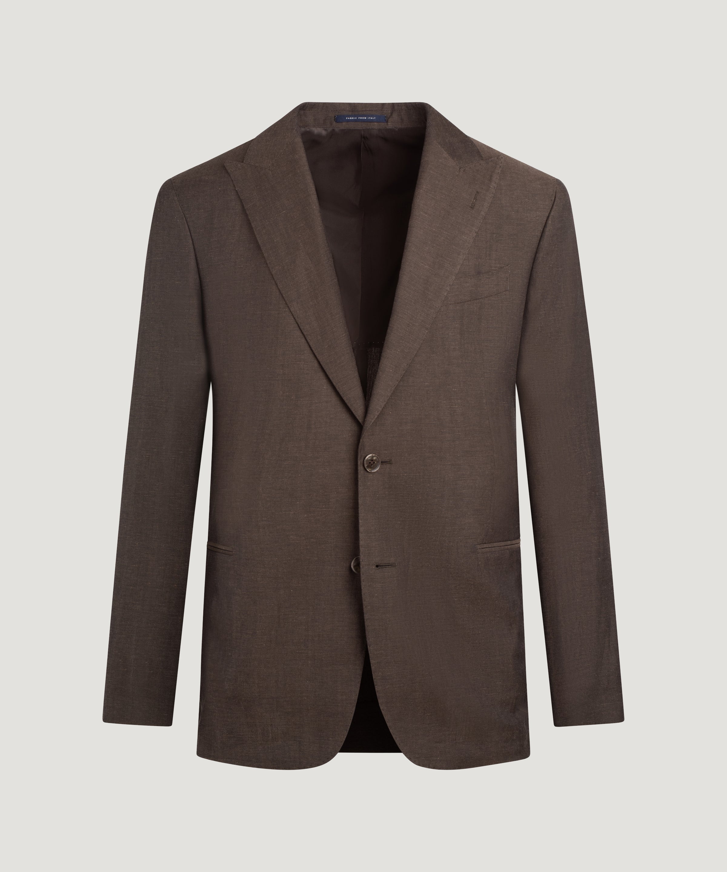Pak wol/linnen donkerbruin