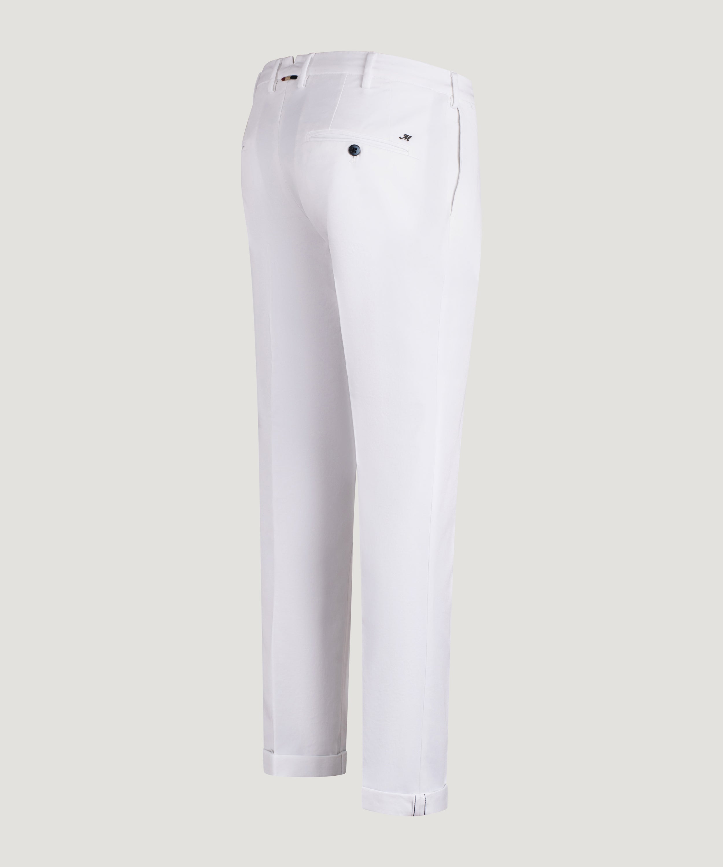 New York Style knitted chino katoen stretch wit