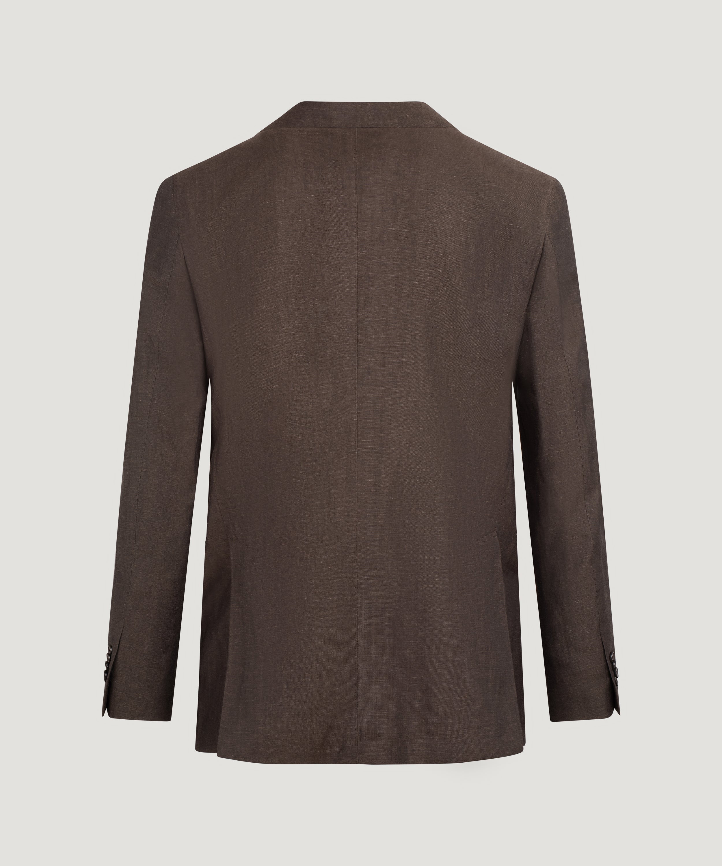 Pak wol/linnen donkerbruin