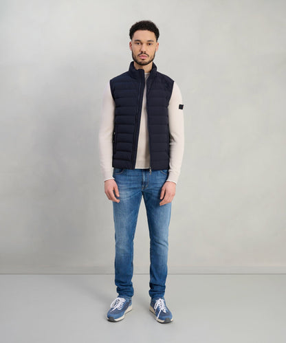 Fradi Ace "Easy Packable" bodywarmer donkerblauw - The Society Shop