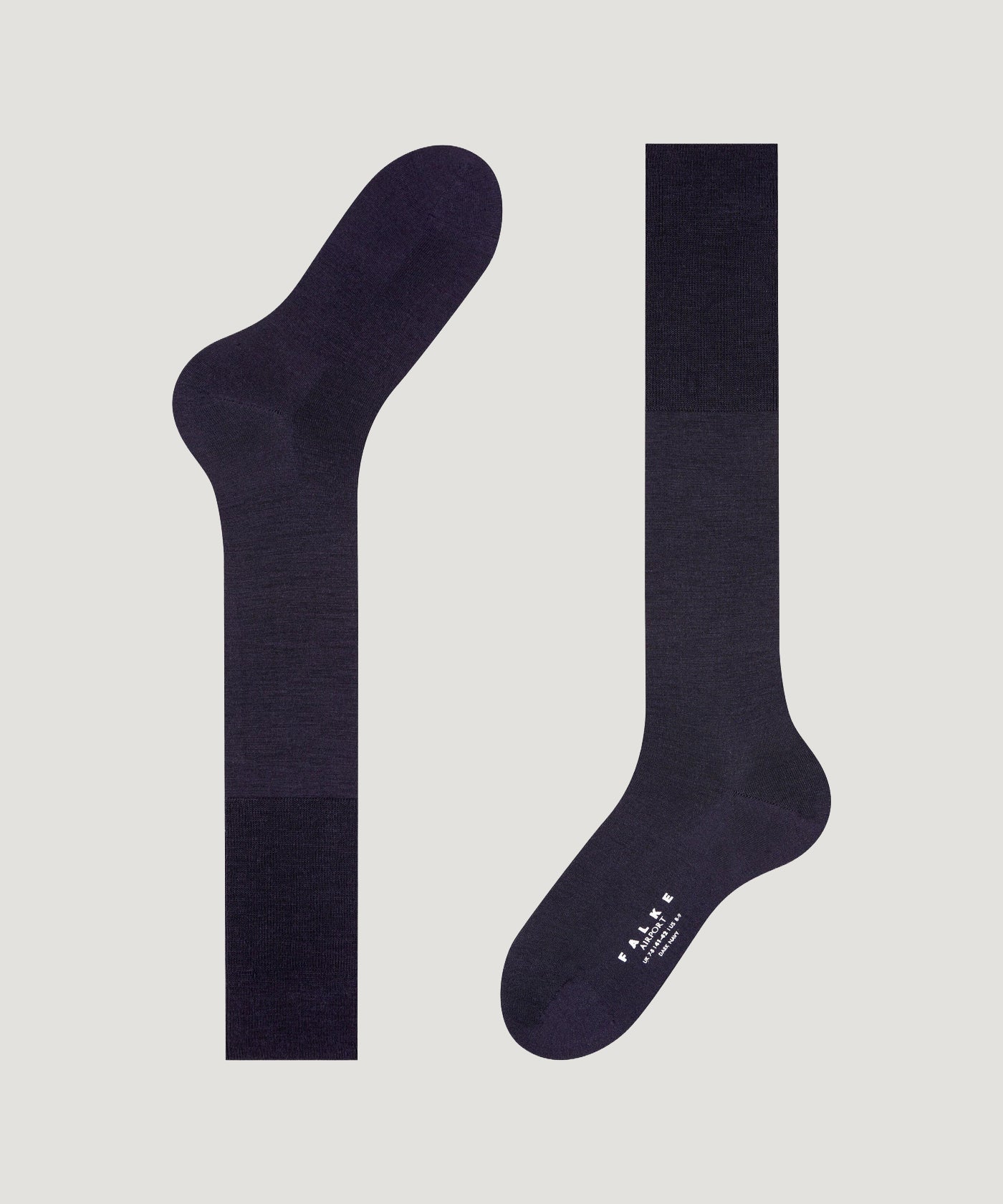 Falke Airport kniekousen wol/katoen donkerblauw - THE SOCIETY SHOP