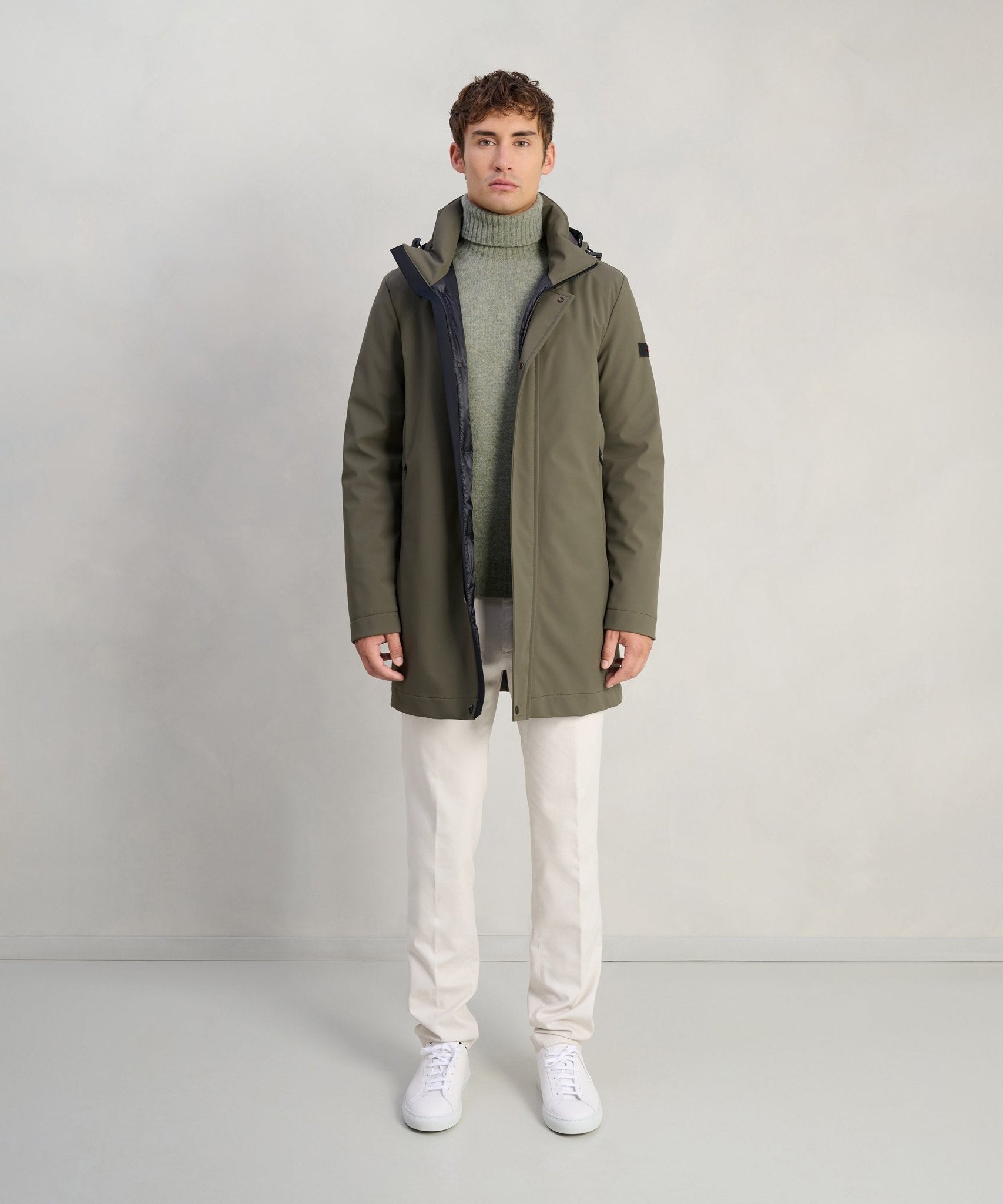 Peuterey Albali KP01 parka jas legergroen - THE SOCIETY SHOP