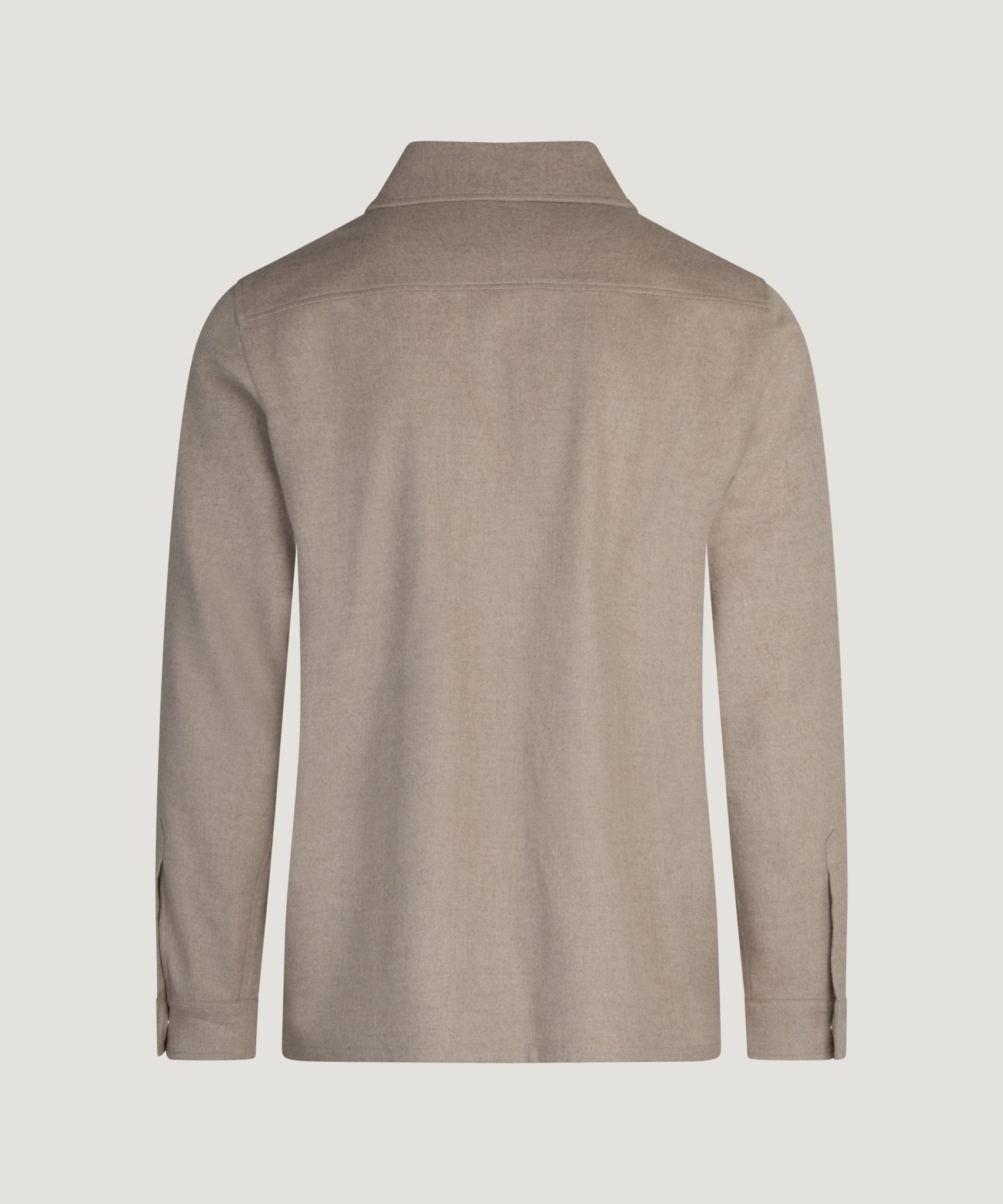 SOCI3TY Limited Fashion Anton overshirt wol/zijde/vicuña beige - THE SOCIETY SHOP