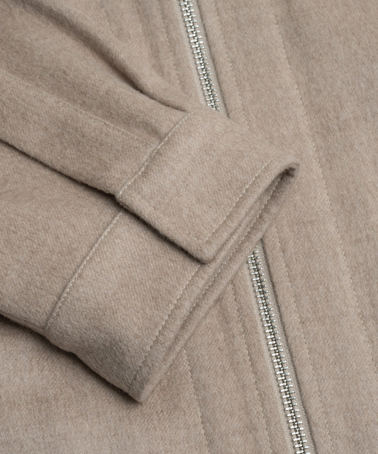 SOCI3TY Limited Fashion Anton overshirt wol/zijde/vicuña beige - THE SOCIETY SHOP