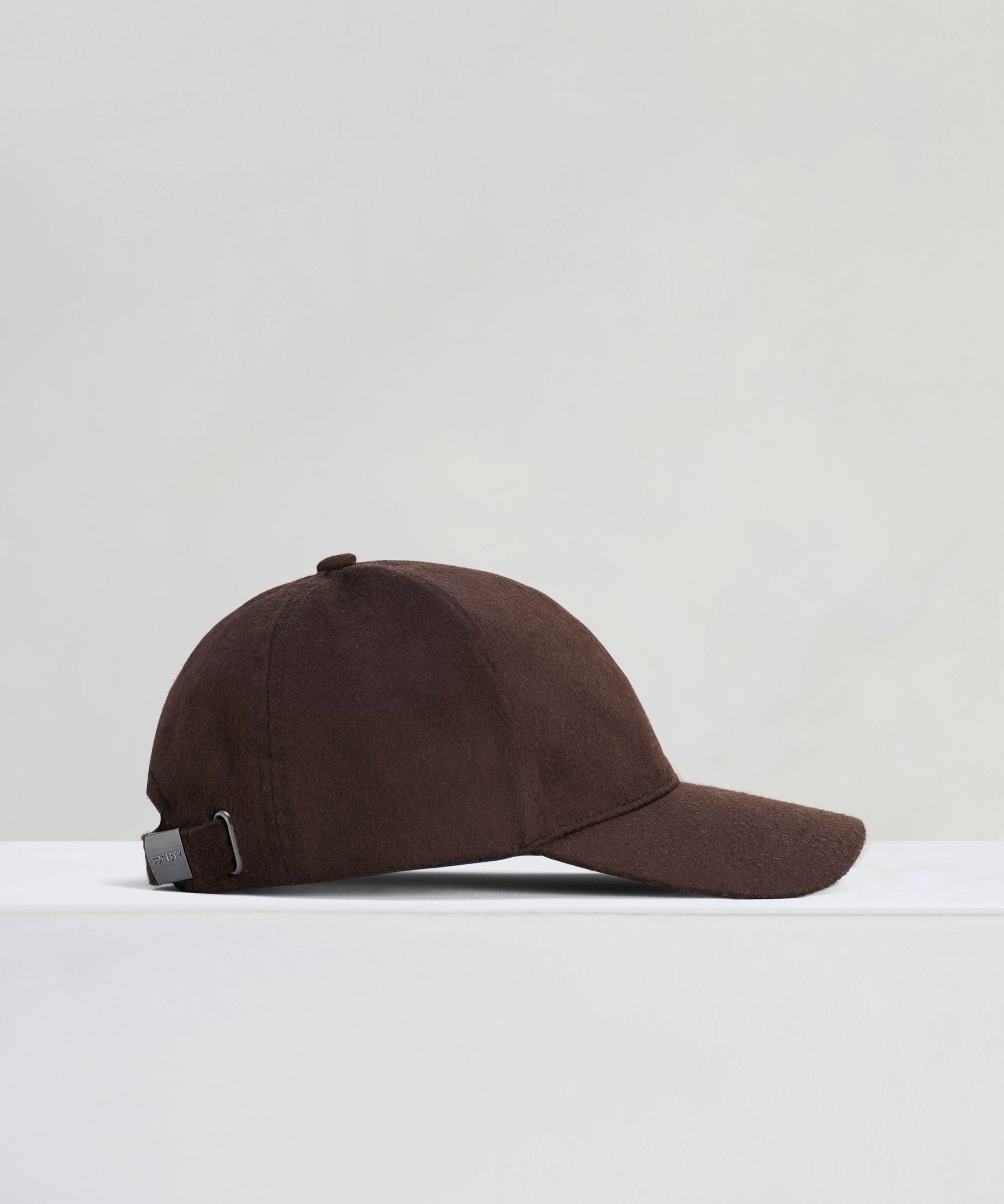 SOCI3TY Baseball cap kasjmier donkerbruin (made by Christys' London) - The Society Shop