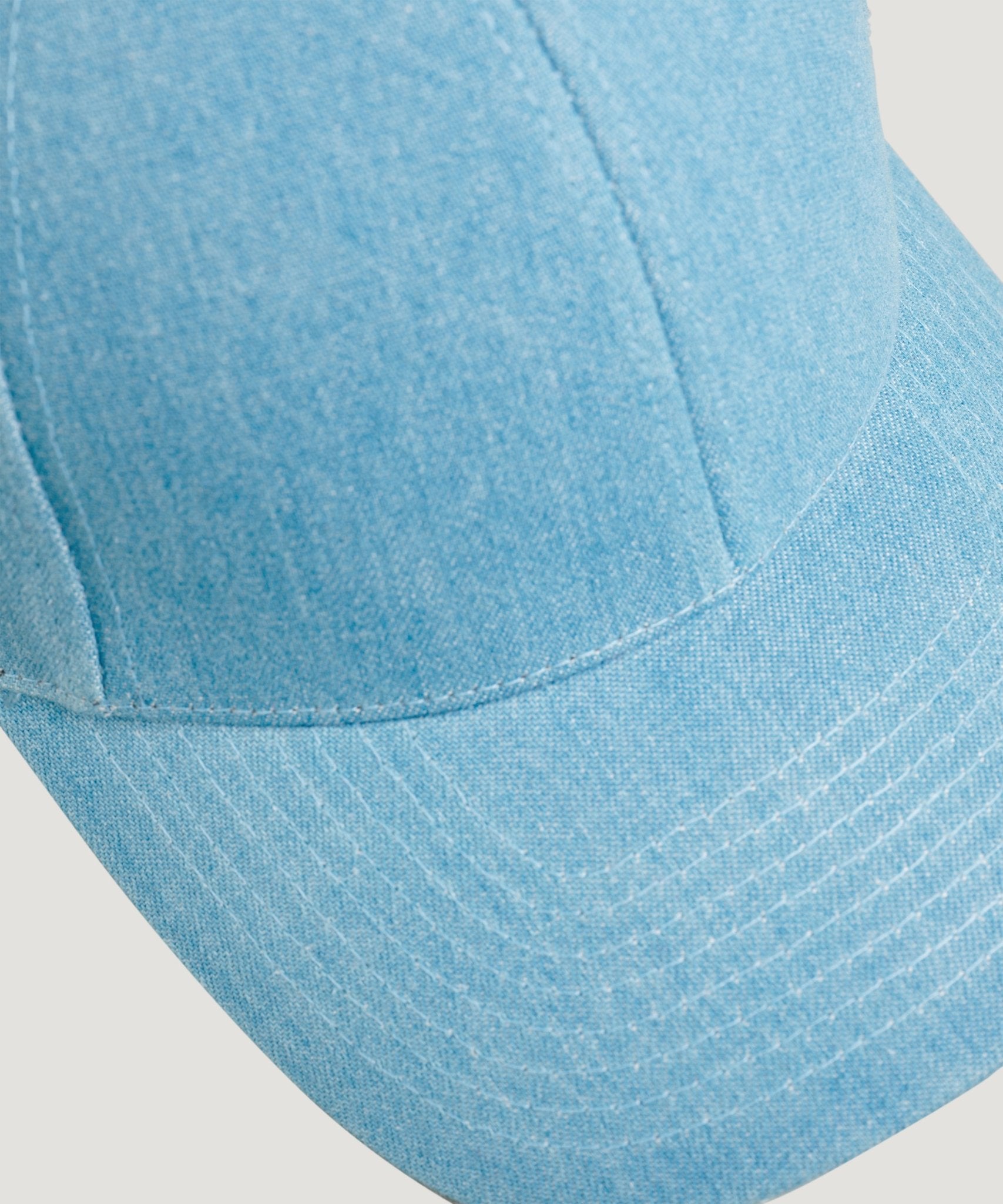 Varsity Baseball cap katoen denim blauw - The Society Shop