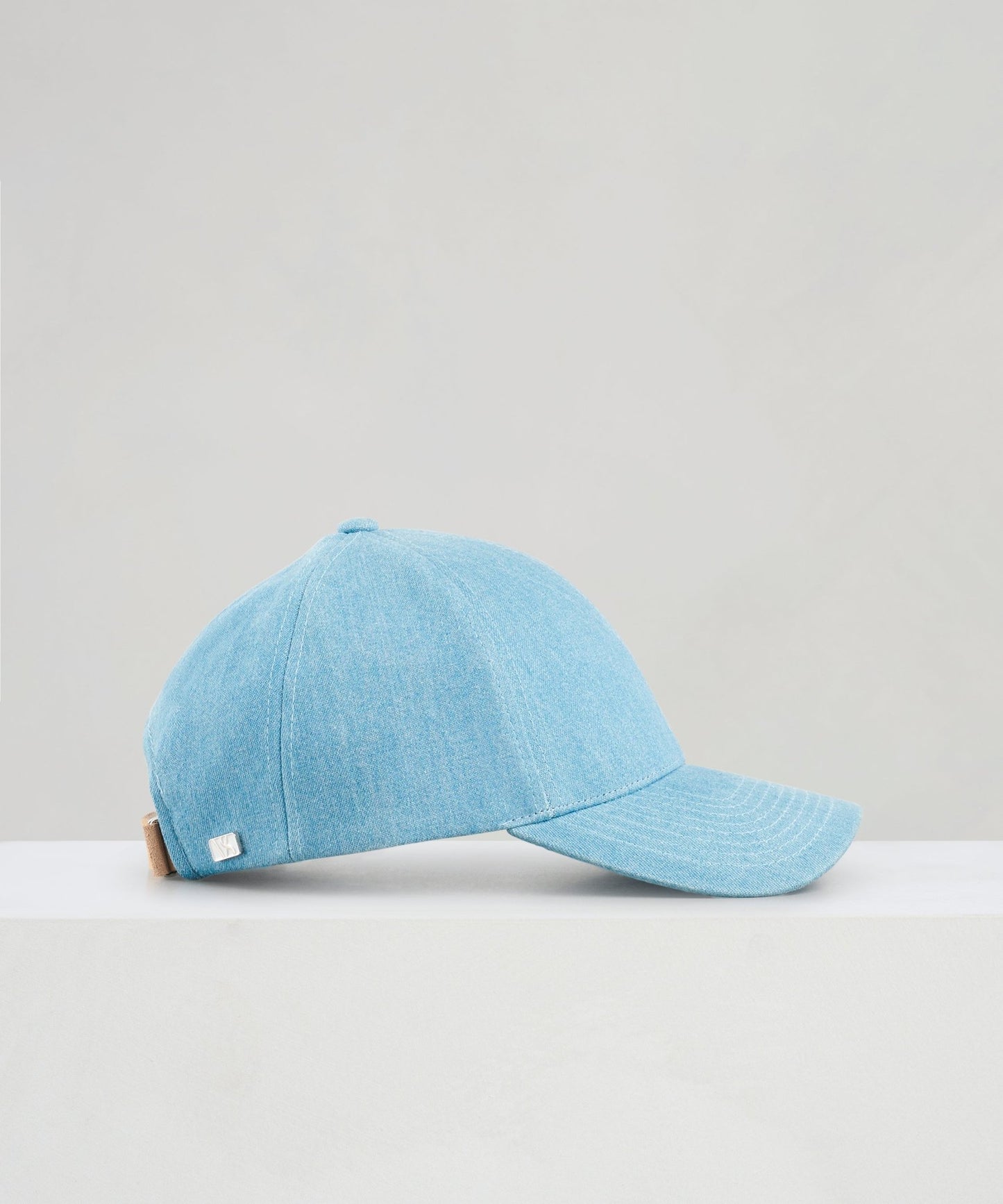 Varsity Baseball cap katoen denim blauw - The Society Shop