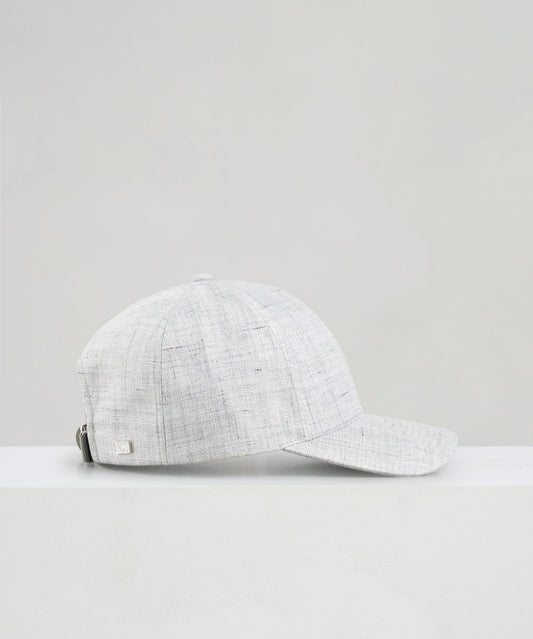 Varsity Baseball cap linnen lichtgrijs - The Society Shop