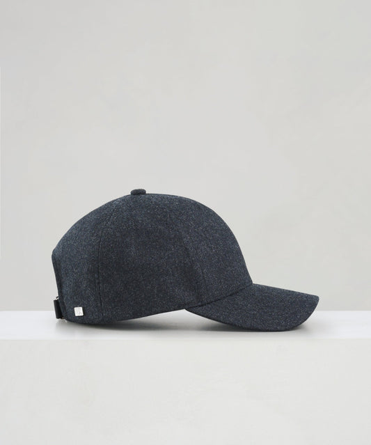 Varsity Baseball cap wol flanel antraciet - The Society Shop