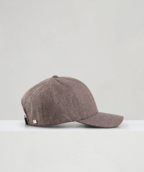 Baseball cap wol flanel bruin