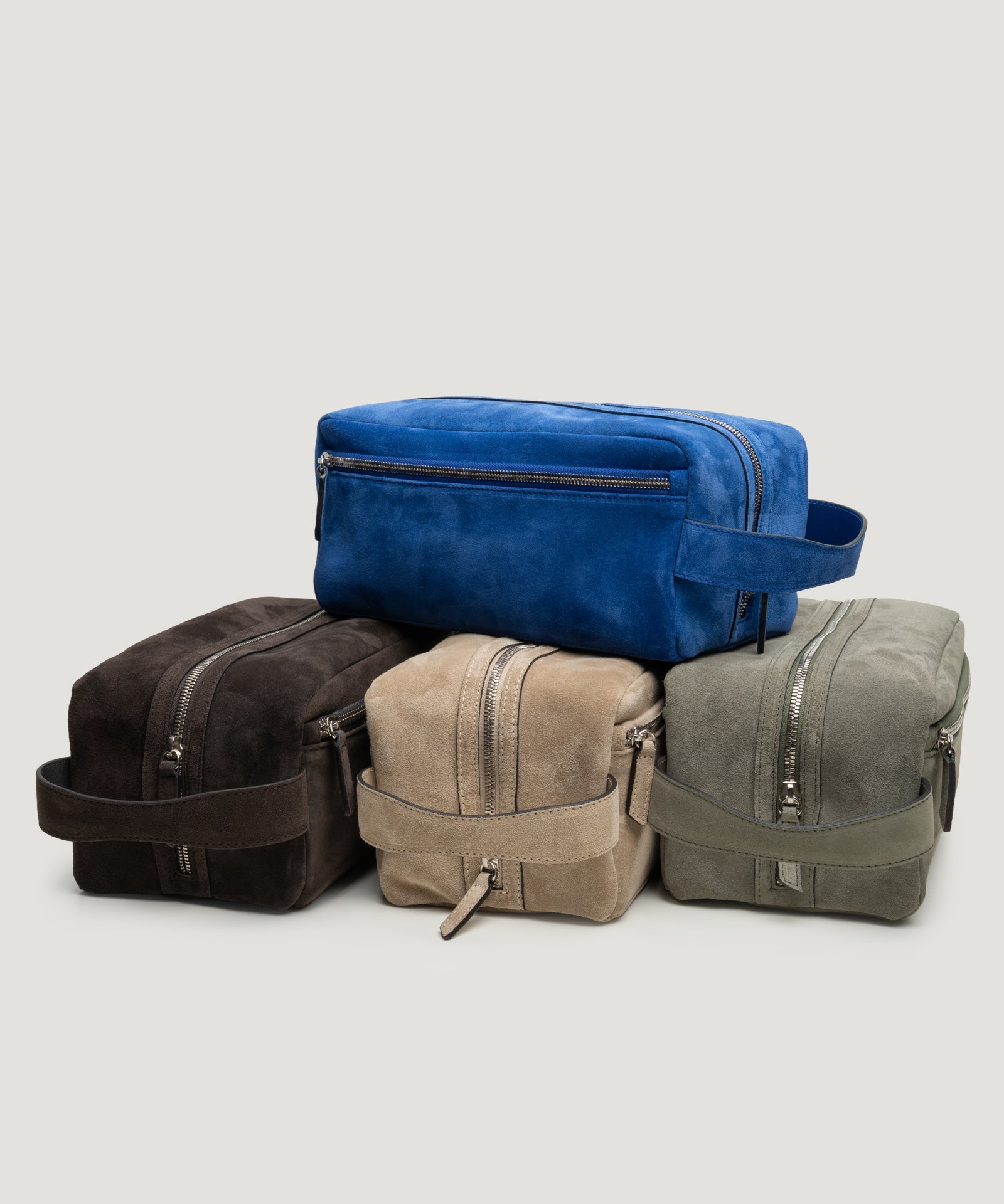 SOCI3TY Limited Fashion Beauty case suède beige - THE SOCIETY SHOP