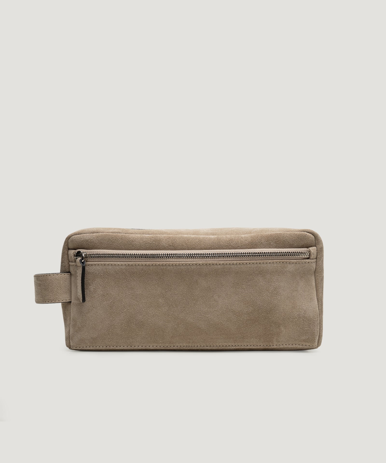 SOCI3TY Limited Fashion Beauty case suède beige - THE SOCIETY SHOP