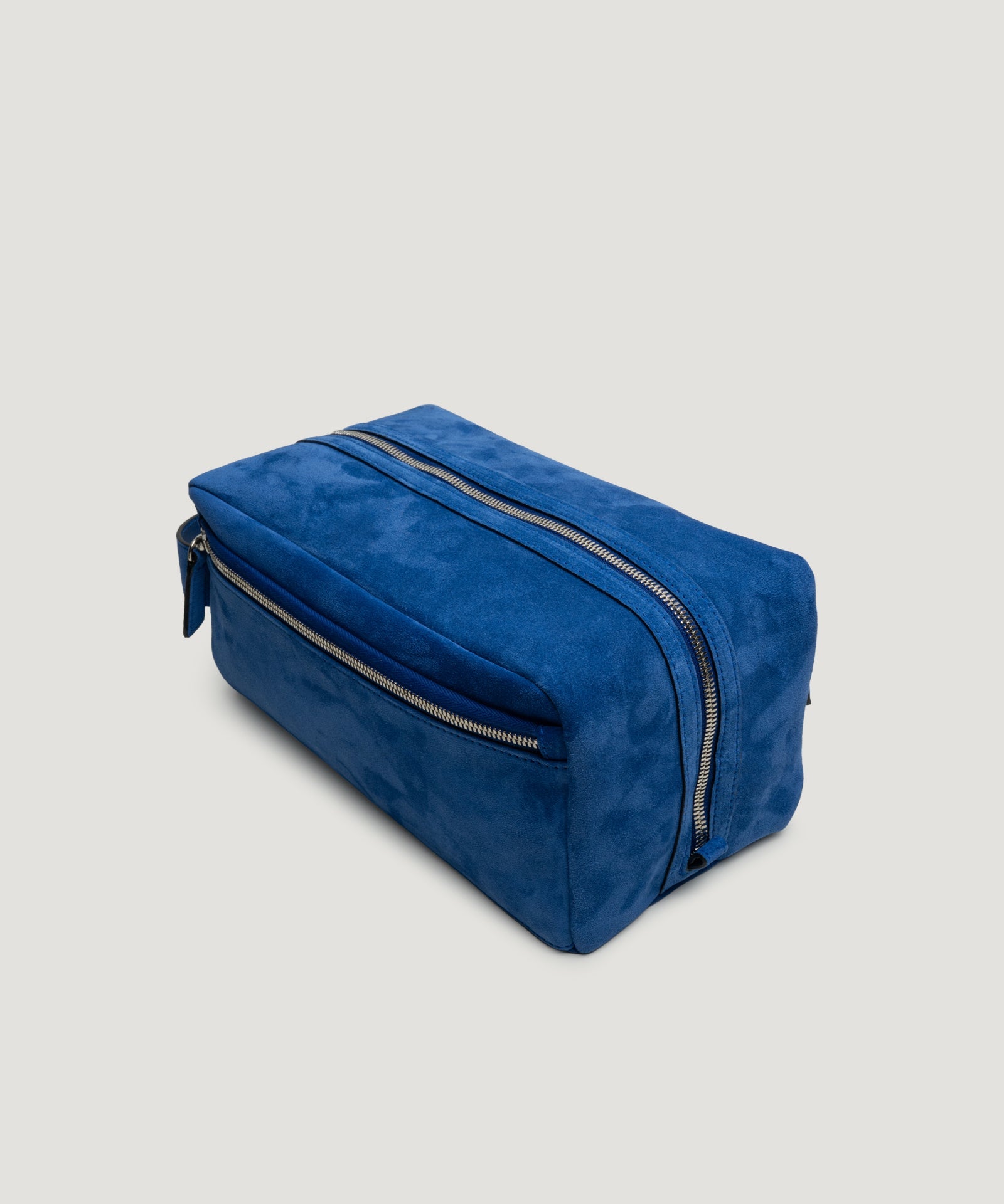 SOCI3TY Limited Fashion Beauty case suède kobaltblauw - THE SOCIETY SHOP