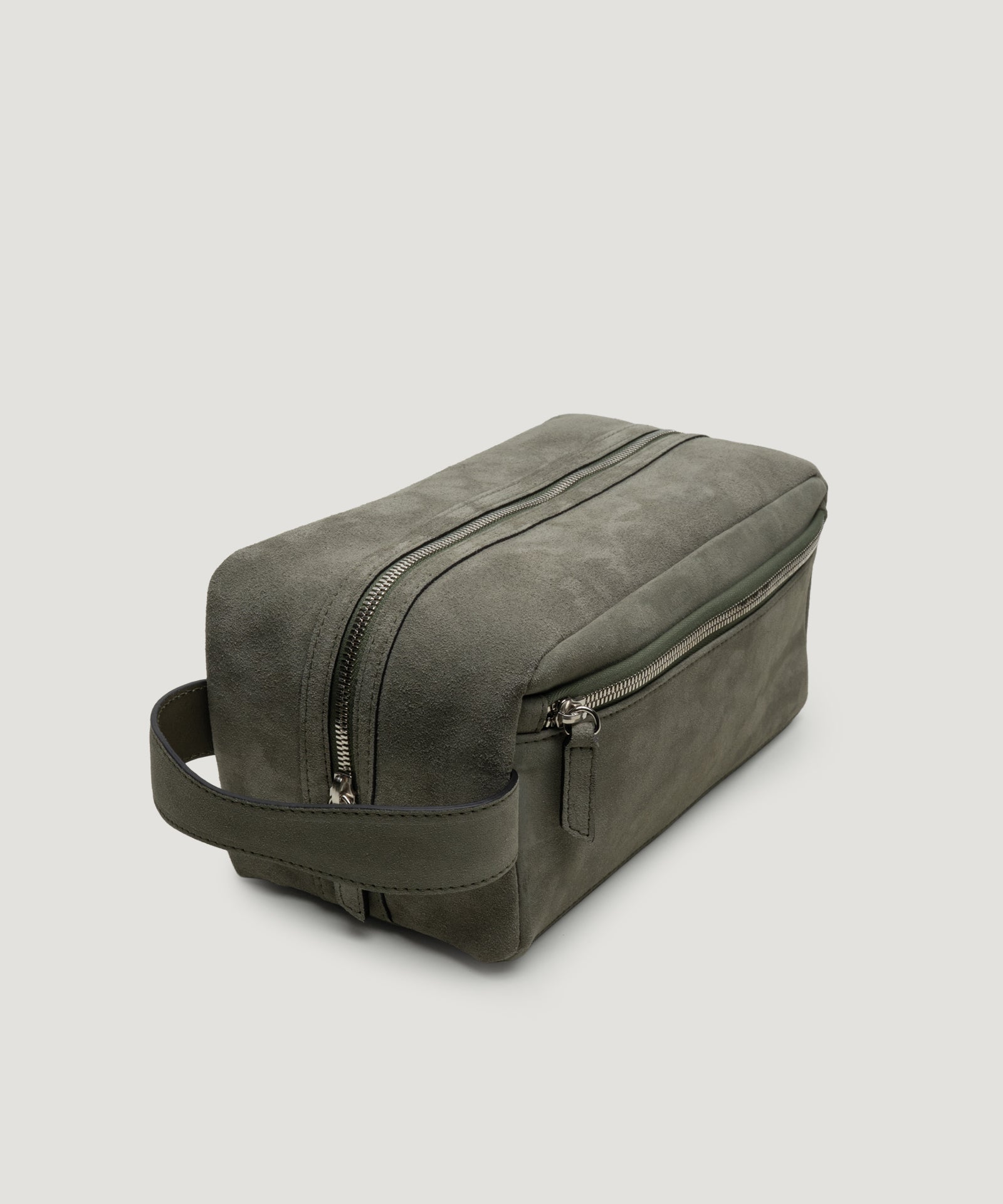 SOCI3TY Limited Fashion Beauty case suède olijfgroen - THE SOCIETY SHOP