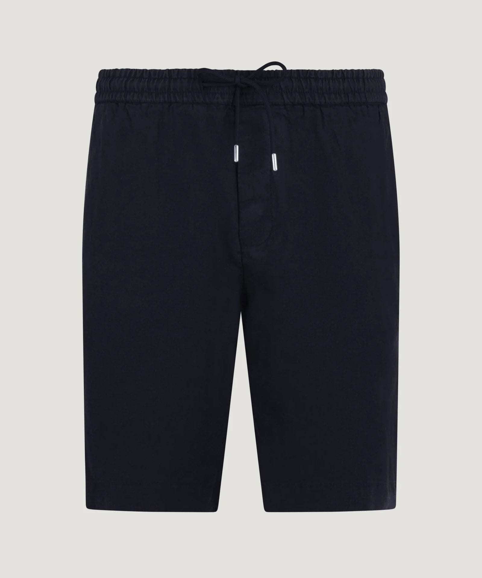 SOCI3TY Bermuda gewassen linnen donkerblauw - THE SOCIETY SHOP