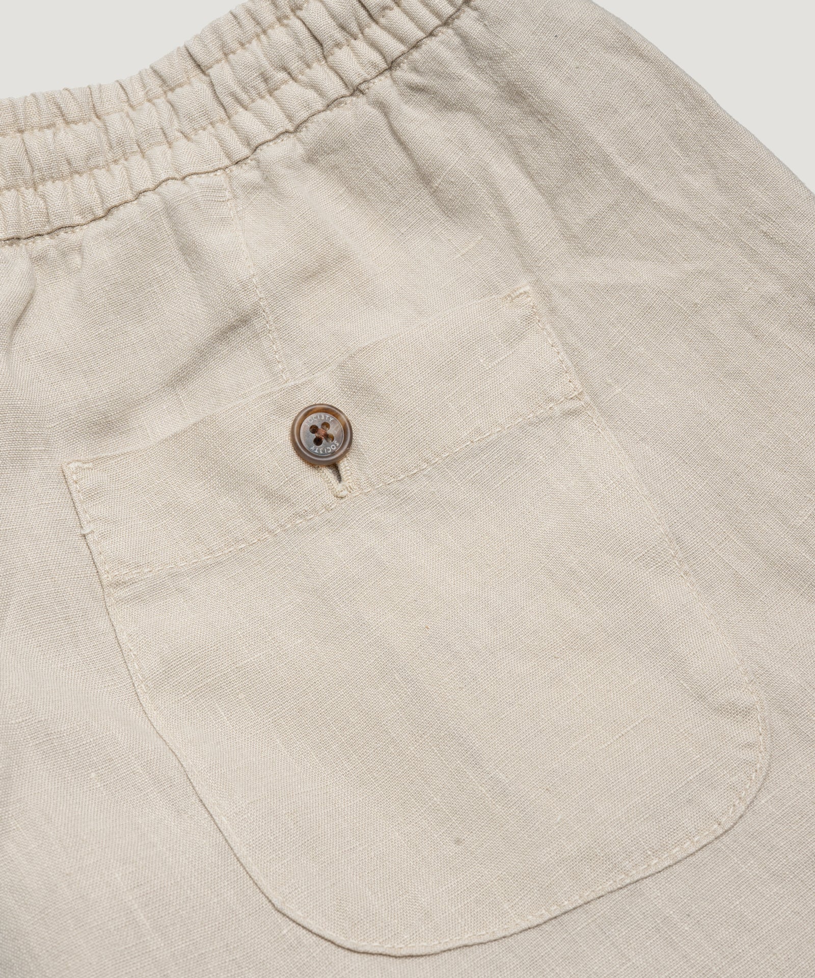 SOCI3TY Limited Fashion Bermuda shorts gewassen linnen beige - THE SOCIETY SHOP