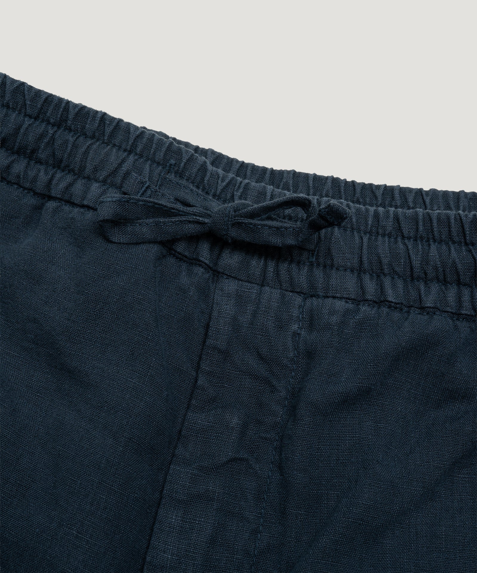 SOCI3TY Limited Fashion Bermuda shorts gewassen linnen donkerblauw - THE SOCIETY SHOP