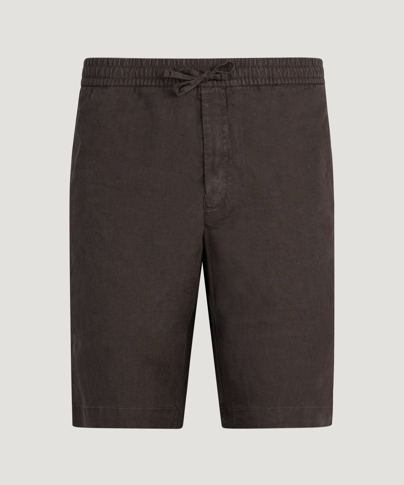 SOCI3TY Limited Fashion Bermuda shorts gewassen linnen donkerbruin - THE SOCIETY SHOP