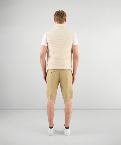 SOCI3TY Bodywarmer techfabric lichtbeige - The Society Shop