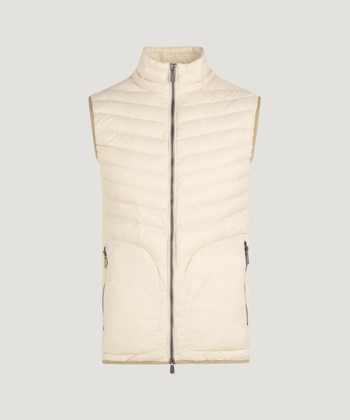 Bodywarmer techfabric lichtbeige