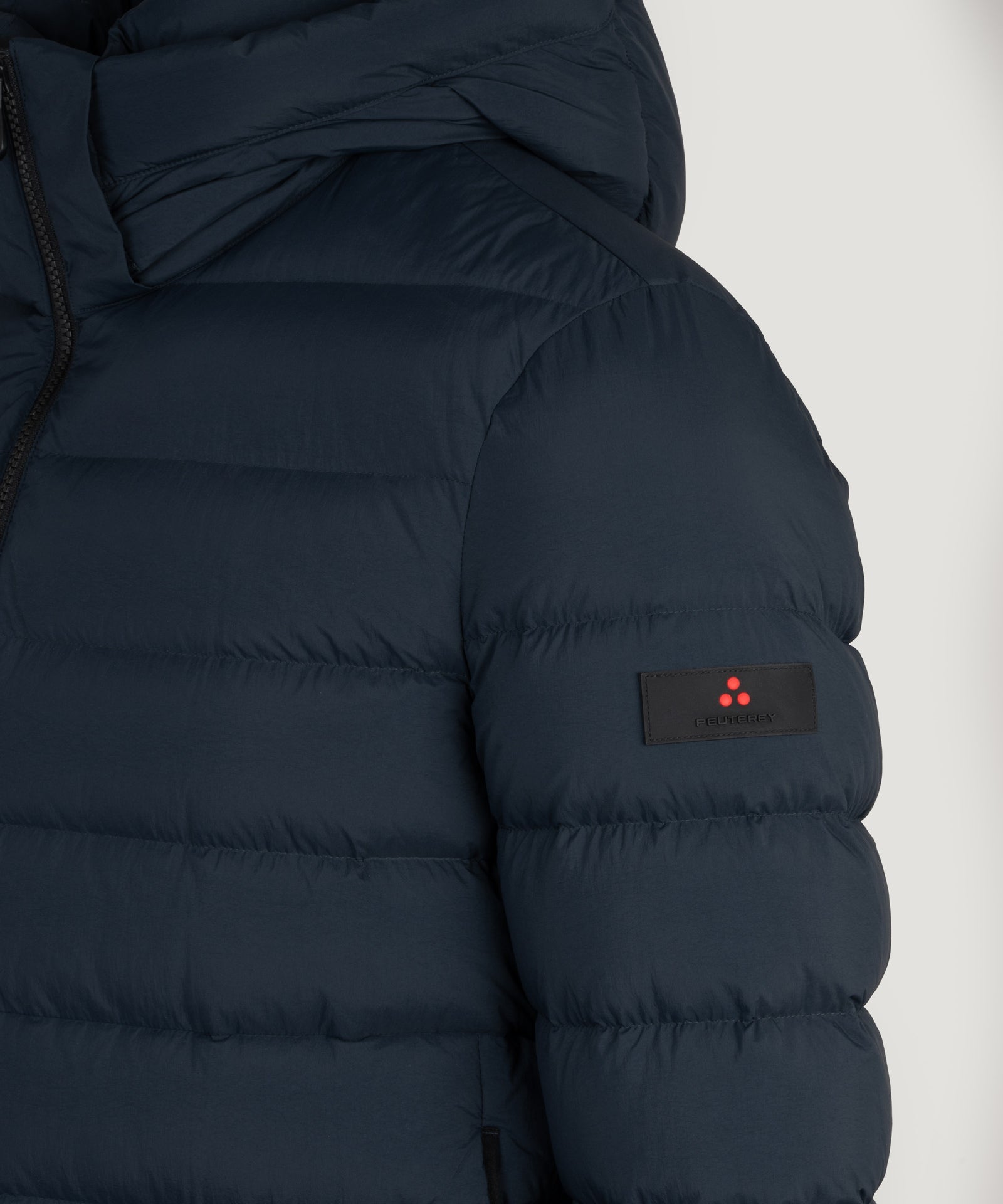Peuterey Boggs Grs 05 gewatteerde jas donkerblauw - THE SOCIETY SHOP