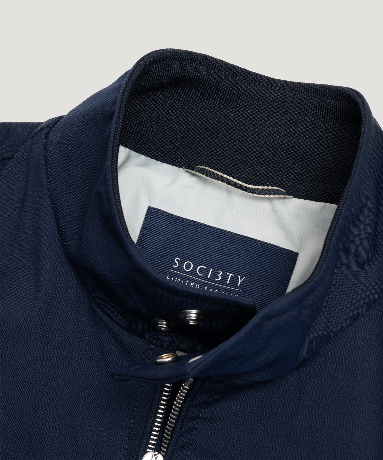 SOCI3TY Limited Fashion Bomber jacket wol Green Storm System® donkerblauw - THE SOCIETY SHOP
