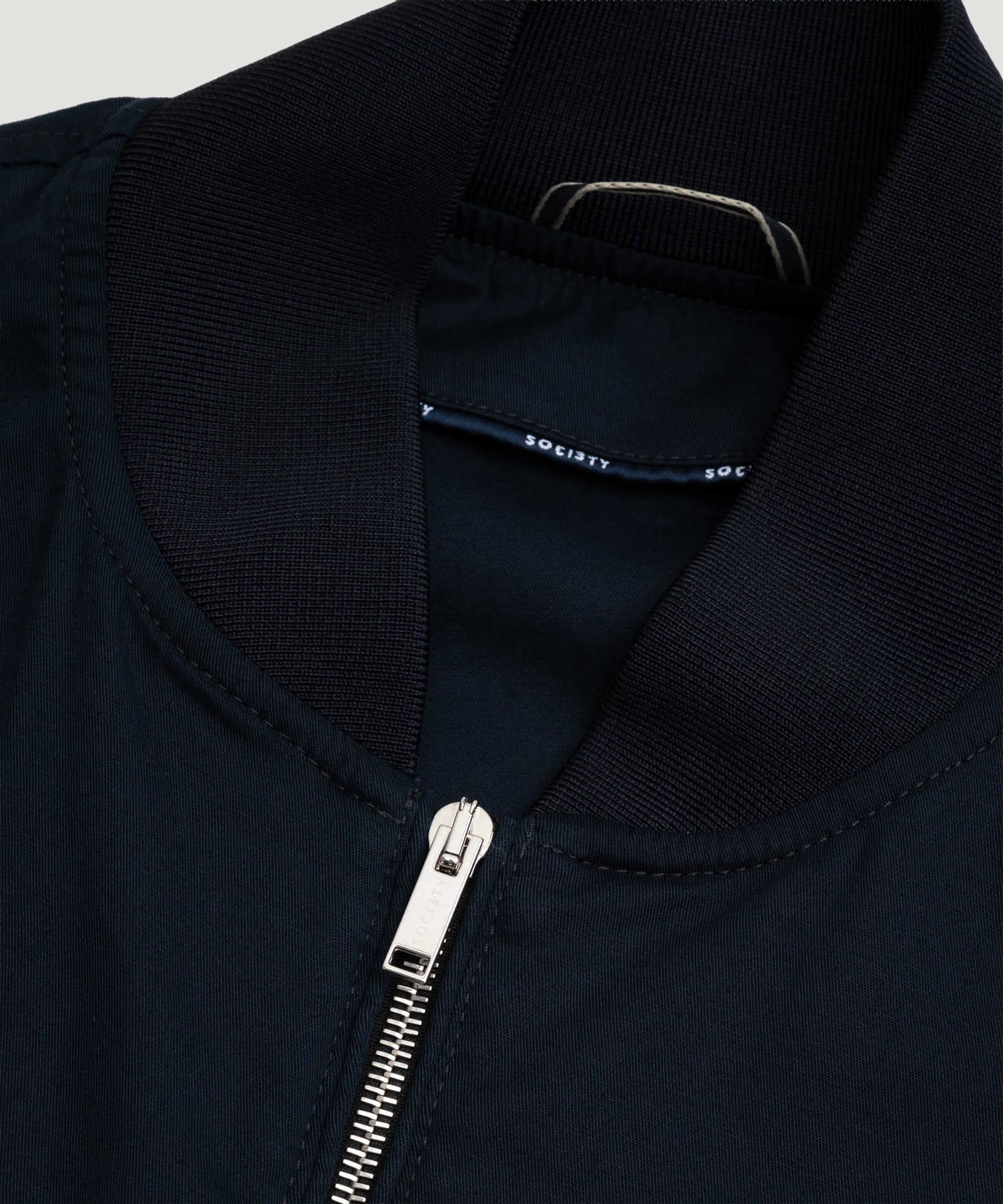 SOCI3TY Limited Fashion Bomberjack fine cotton gabardine donkerblauw - THE SOCIETY SHOP