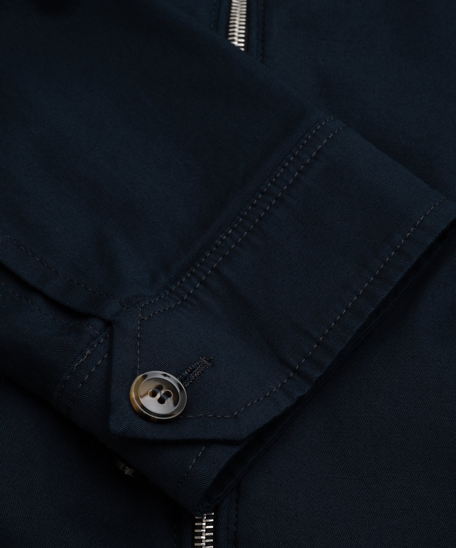 SOCI3TY Limited Fashion Bomberjack fine cotton gabardine donkerblauw - THE SOCIETY SHOP
