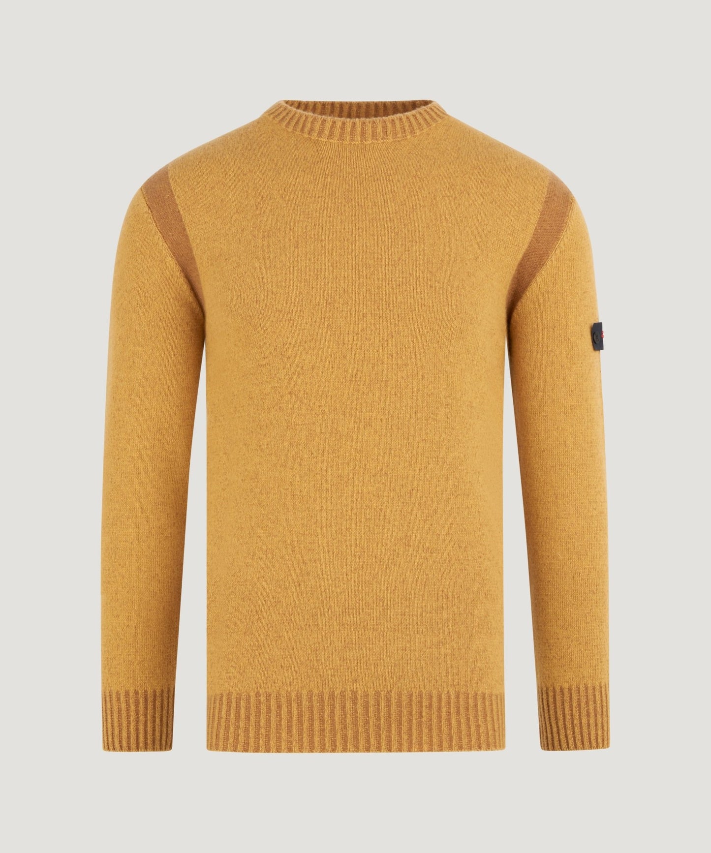 Peuterey Borras Vanise Effect trui crewneck wolmix geel - The Society Shop