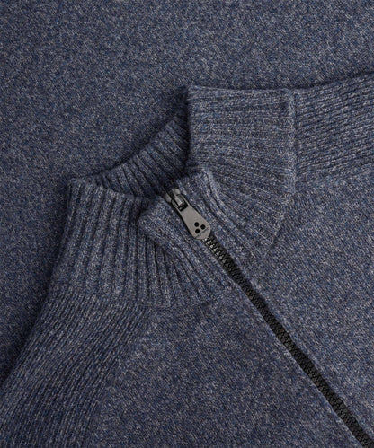 Peuterey Braille 02 half - zip trui donkerblauw - The Society Shop