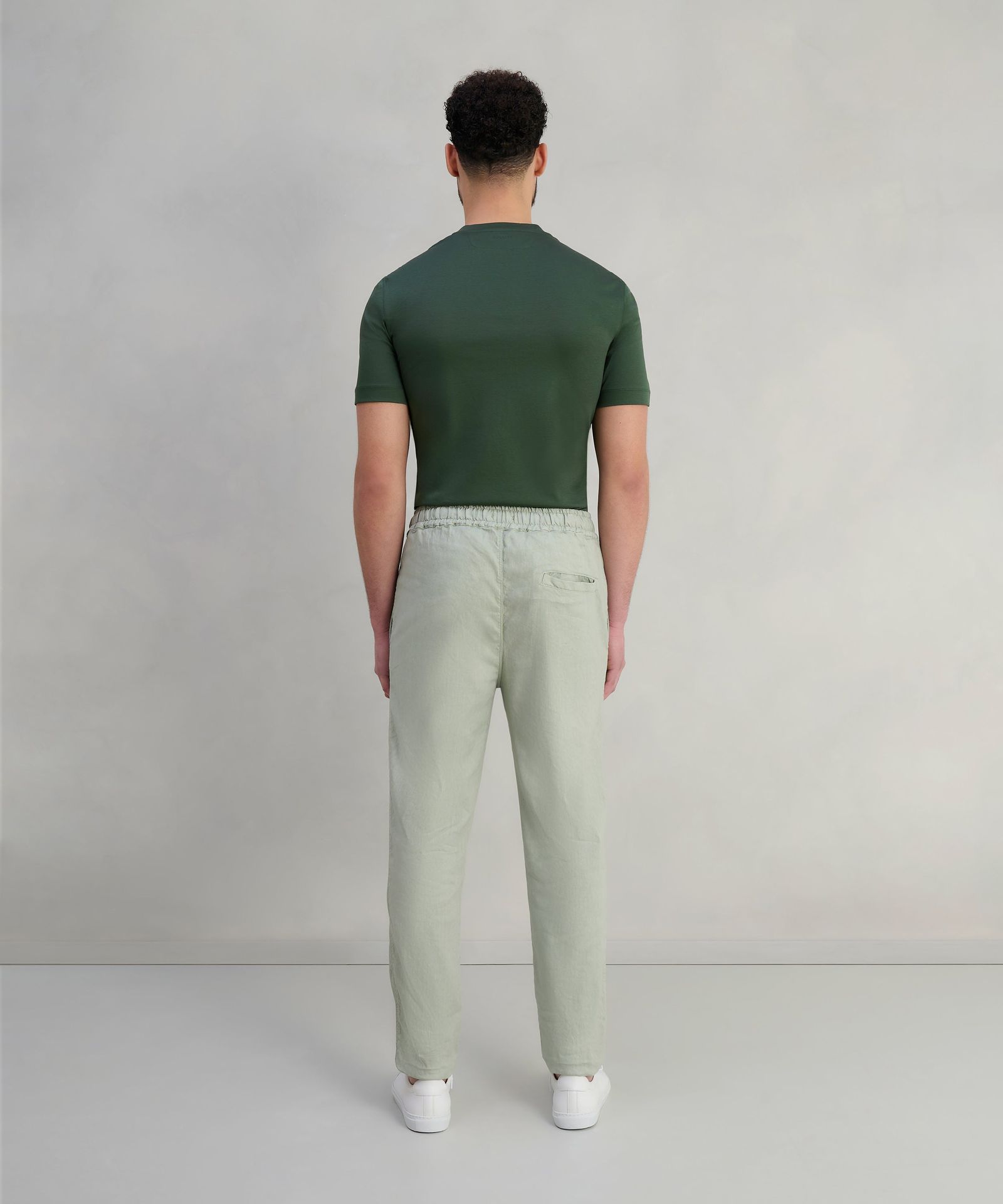 Fradi Broek linnen mintgroen - THE SOCIETY SHOP