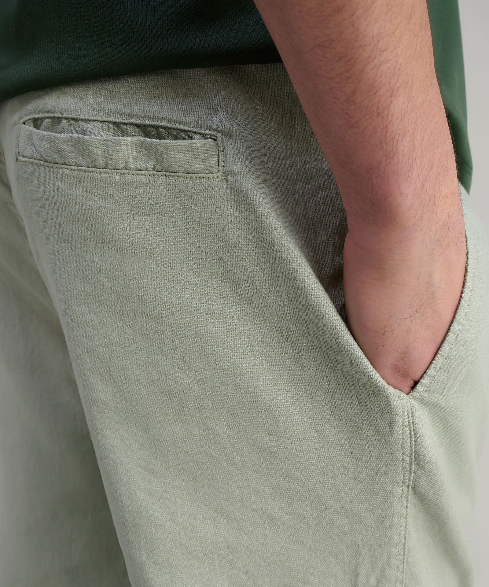 Fradi Broek linnen mintgroen - THE SOCIETY SHOP