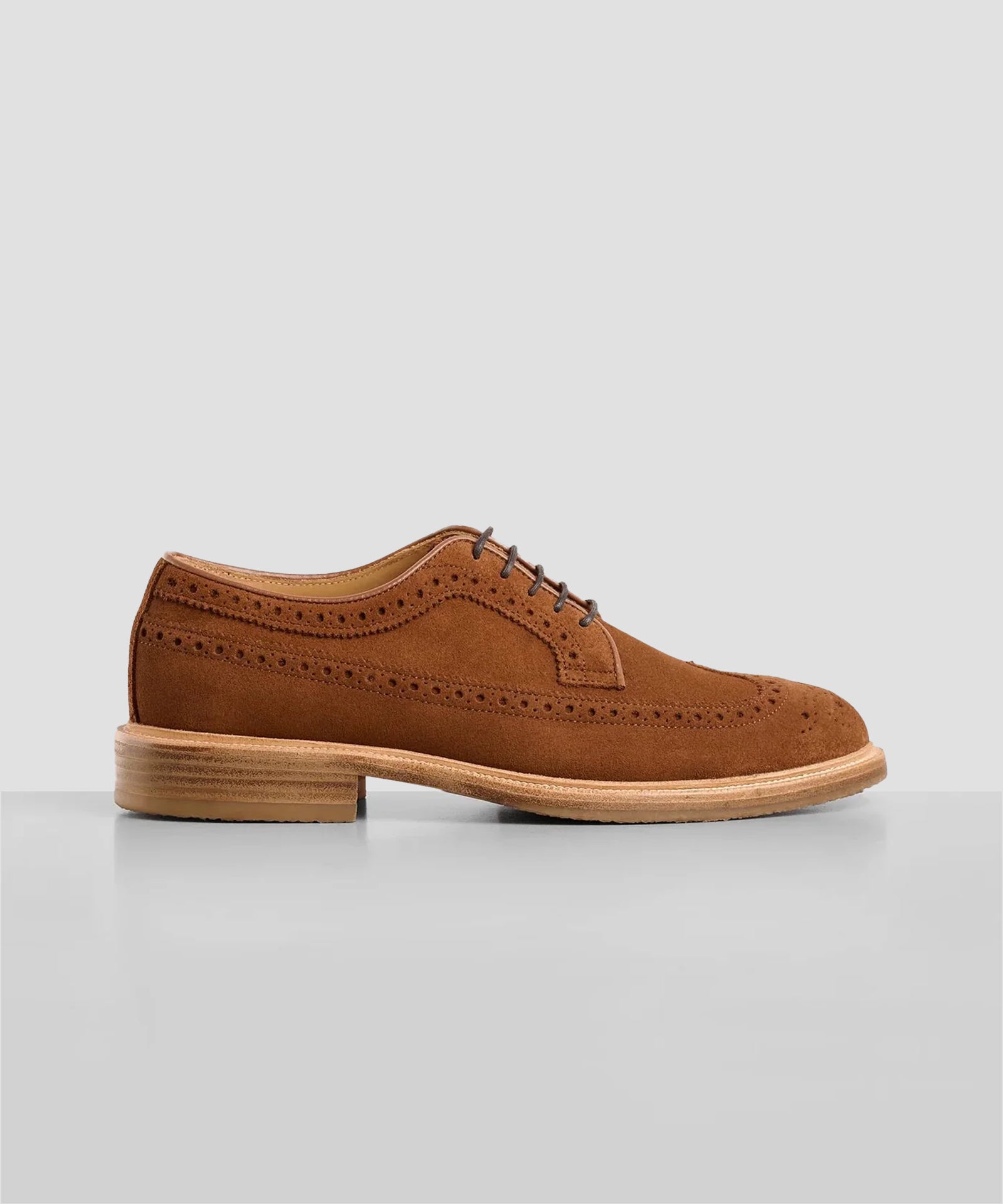 SOCI3TY Brogue veterschoen suède bruin - The Society Shop