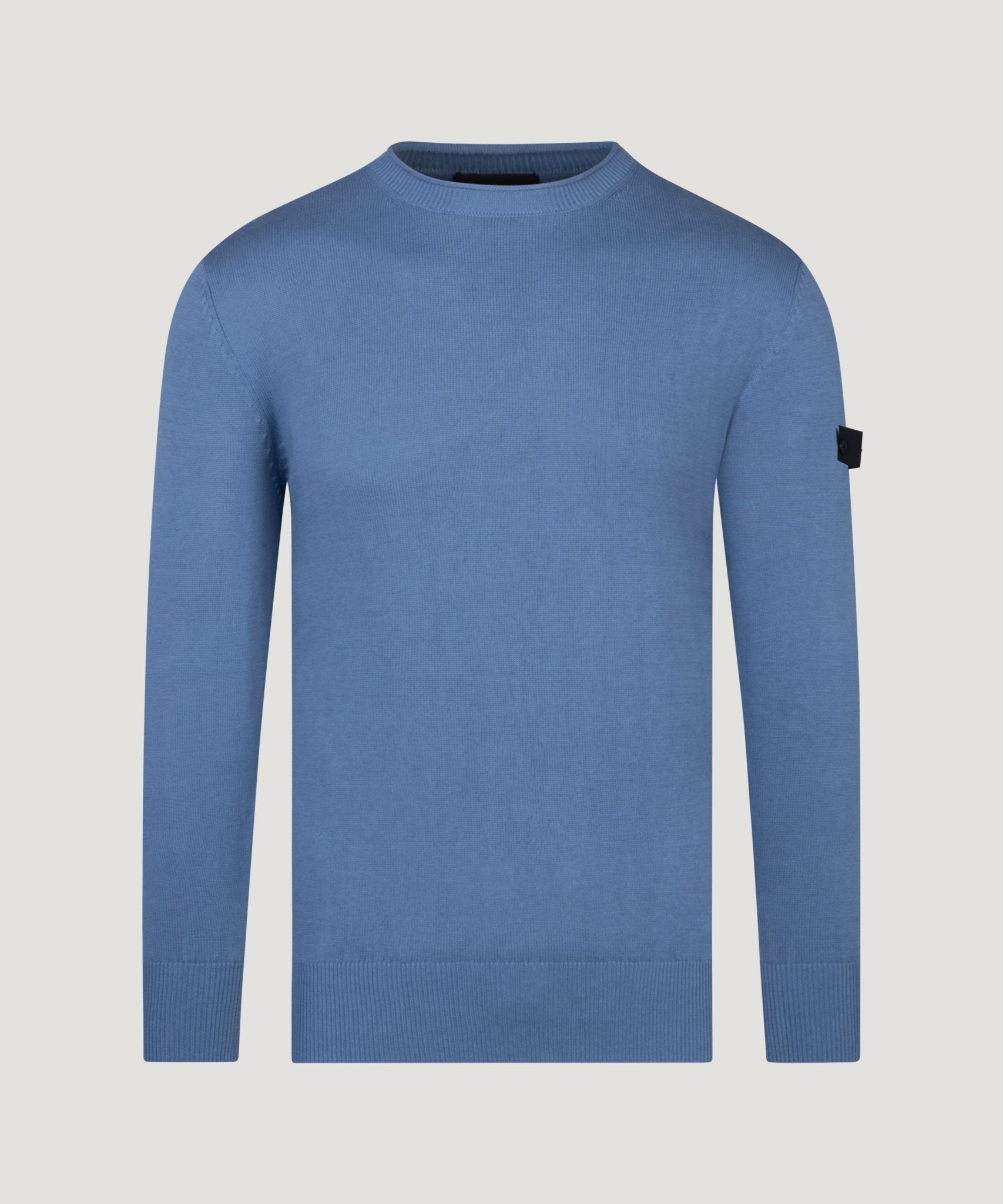 Peuterey Caliper knitted trui katoen blauw - THE SOCIETY SHOP