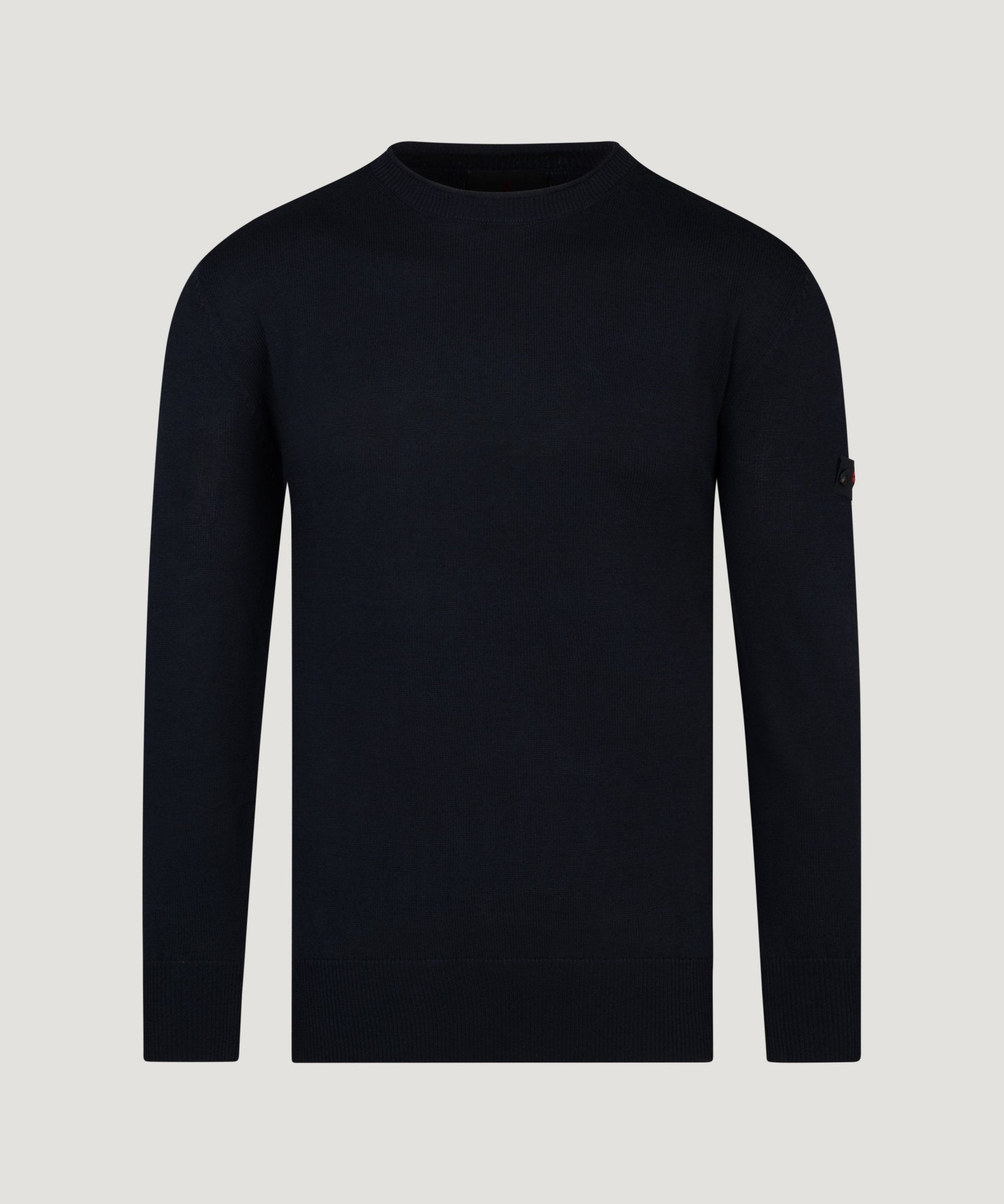 Peuterey Caliper knitted trui katoen donkerblauw - THE SOCIETY SHOP